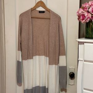 Color Block Duster Cardigan